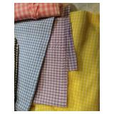 Small Lot of Gingham Fabrics