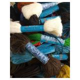 Bin of Vintage Anchor Tapestry Wool Skeins