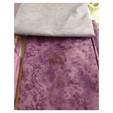 Five Pretty Purple Cotton Cuts of Material, 3-4 Yards Each