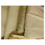Six Pieces of Cream & Yellow Cottons, 3-4 Yards Each