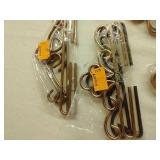 Rose Gold Toned Vintage Tapestry Hangers