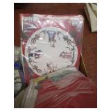 Large Box of Mixed Needleworking Kits, Bell pulls, Tapestry Hangers, Etc.