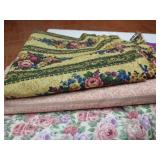 Large Cuts of Floral Fabrics, 4 Yards Each