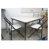 Vintage Folding Table 34" & 2 Chairs