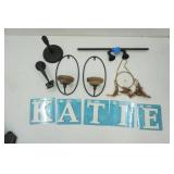 Wall Candle Holders, Microphone stand, towel rack and more