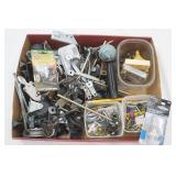 large hardware lot: caster wheels and other hardware