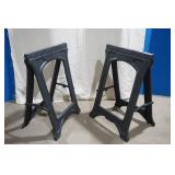 Poly Folding Sawhorses (2ct set)