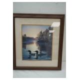 Jamer Meger Loon Print, Framed, Matted