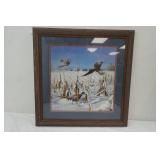 "A Touch Of Winter-Pheasants" by David Maass