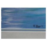 Loon Print, Framed & Matted by R. Barg