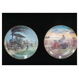 Mort Kunstler "Farmland Memories" Series Collectible Plates (2ct)
