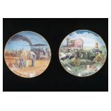 Mort Kunstler "Farmland Memories" Series Collectible Plates (2ct)