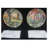 Charles Freitag "Life on the Farm" Series Collector Plates (2ct)