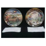 Kermit F. Stahn "Life on the Farm" Series Collector Plates (2ct)