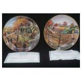 Kermit F. Stahn "Life on the Farm" Series Collector Plates (2ct)