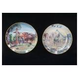 Mort Kunstler "Farmland Memories" Series Collectible Plates (2ct)