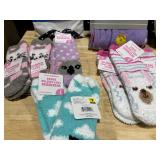 Assorted Apparel, Socks, Slippers