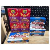 Ritz Crackers and Hostess Snacks