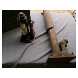 Large Metal Tool Box & 2 Hyd Jacks