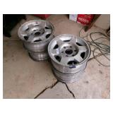 4-Aluminum 6 Bolt Chevy Truck Rims