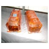 2-12Volt Orange Warning Lights