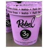 J - Rebel Peanut Butter Caramel Chip Ice Cream Pints - Set of 4