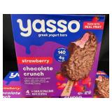 Yasso Strawberry Chocolate Crunch Greek Yogurt Bars - 3 Packs of 4 Bars