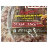 4 Packs of Johnsonville Summer Shandy Beer Bratwurst Sausage