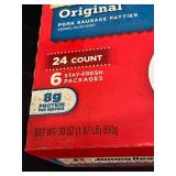 Jimmy Dean Original Fully Cooked Pork Sausage Patties - 24 Count