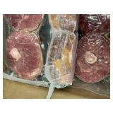 M - Approx 15 LBs Smithfield Fully Cooked Bone-In Ham Steaks, Packed 2022