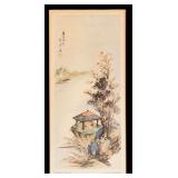 Two Vintage Framed Prints by Ling Fu Yang / Spring Season and Fall Season Framed Vintage Prints by Ling Fu Yang