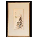 Two Vintage Framed Prints by Ling Fu Yang / Spring Season and Fall Season Framed Vintage Prints by Ling Fu Yang