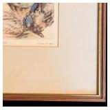 Two Vintage Framed Prints by Ling Fu Yang / Spring Season and Fall Season Framed Vintage Prints by Ling Fu Yang
