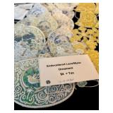 Variety of Handmade Embroidered Lace Ornaments