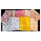 Variety of Colorful Fabric Remnants