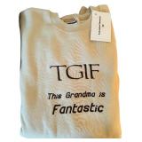 Three New Grandma Embroidered Sweatshirts / This Grandma is Fantastic Embroidered Sweatshirts