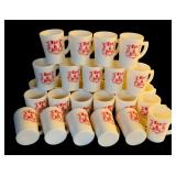 Vintage Tom & Jerry Punch Bowl Set with 18 Mugs