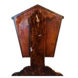 Vintage Wooden Doll Cradle with Teddy Bear