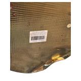 Gold Tin Basket with Faux Autumn including Eucalyptus, Box folia, Plumose and More