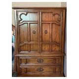 Solid Wood Armoire Wardrobe Cabinet with Drawers