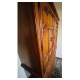 Solid Wood Armoire Wardrobe Cabinet with Drawers