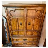 Solid Wood Armoire Wardrobe Cabinet with Drawers