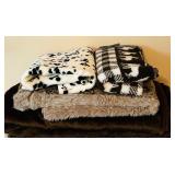 Large Yardage Remnants of Fleece / Faux Fur Fabric