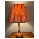 Gorgeous Vintage Table Lamp with Wood and Metal Base