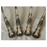 Four Vintage Gorham Buttercup Sterling Silver Serving Teaspoons