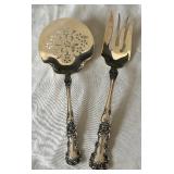 Vintage Sterling Silver Gorham Buttercup Flat Server and Meat Fork