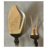 Vintage Gorham Buttercup Sterling Silver Bon Bon Spoon, Ladle, Ice Cream Server and Serving Fork