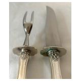 Vintage Gorham Buttercup Sterling Silver Two Piece Carving Set