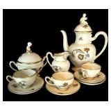 Vintage Kobenhvns Porcellains Maleri Tea Service Grouping
