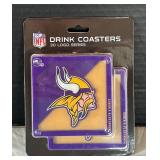 Minnesota Vikings Football New Cutting Board, Coaster and Glass Mug